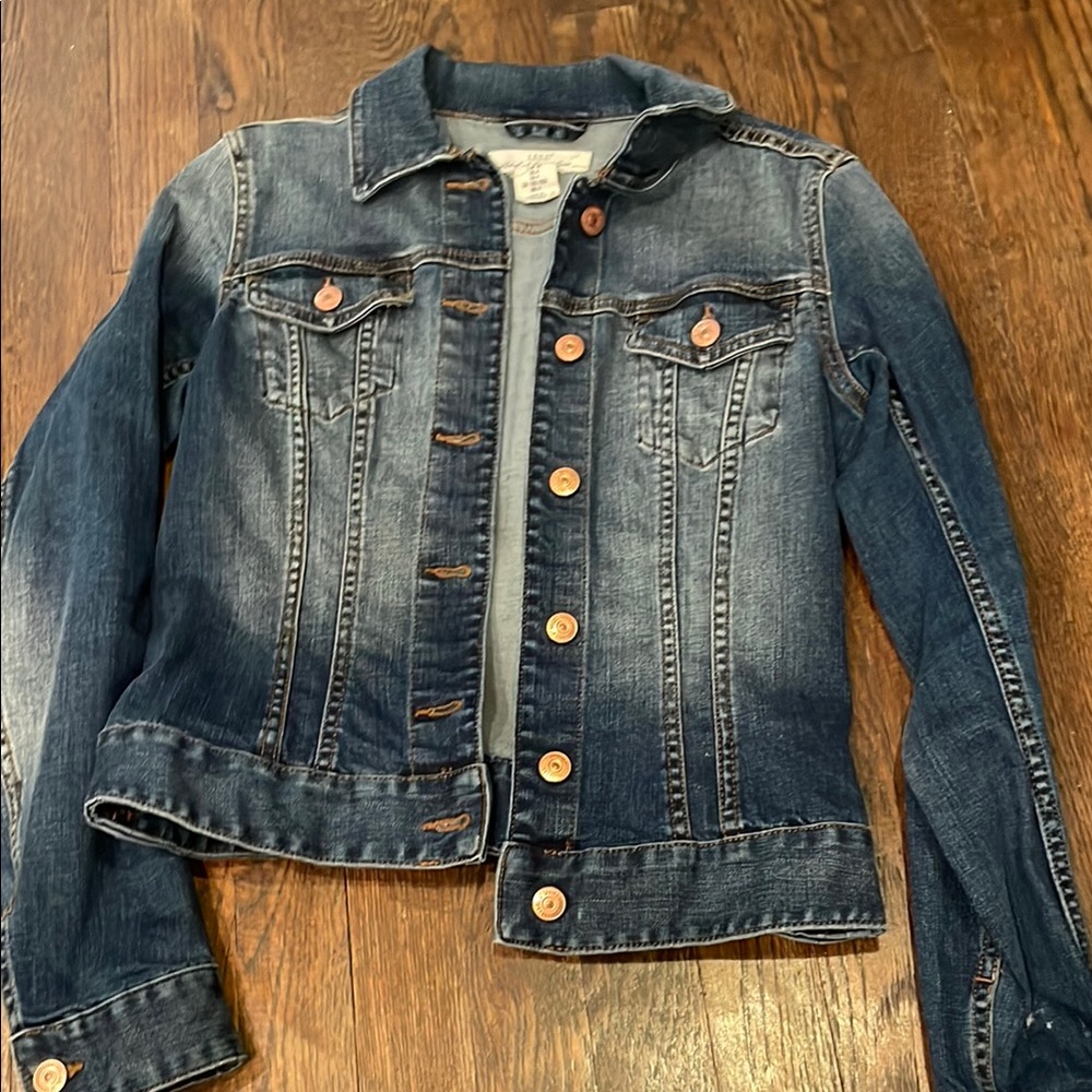 Denim Jacket with Copper Buttons